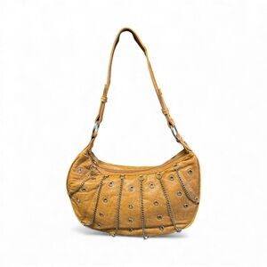 Stylish Tan Shoulder Bag with Wallet